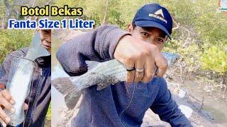 MANCING IKAN BELANAK PAKAI BOTOL BEKAS  FANTA