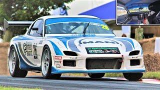 10.000RPM Mazda RX-7 FD3S  ONBOARD Rotary 13B NA Screaming Sound