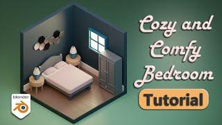 Create Your First Isometric Scene - Comfy and Cozy Bedroom - Beginner Friendly Step by Step Tutorial