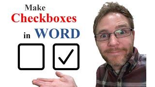 How to Create a CHECKLIST in WORD with CHECKBOXES Clickable and Printable