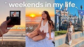 weekends in SF & LA  disneyland beach sunsets & dyeing my hair at home