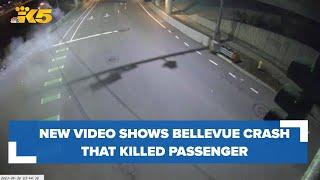 New video shows Bellevue crash that killed passenger driver still wanted by police