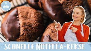 Nutella-Kekse    Mit nur 5 Zutaten  Fertig in 10 Minuten  Einfach Backen