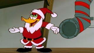 Woody dresses up as Santa Claus  Woody Woodpecker