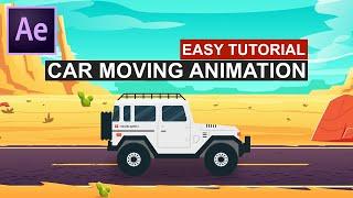 After Effects Tutorial Simple Car moving animation in Adobe After Effects
