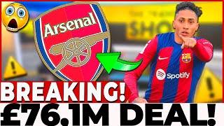 BOMBSHELL IN THE TRANSFER MARKET ARSENAL PREPARES MEGA OFFER TO SNATCH RAPHINHA FROM BARCELONA