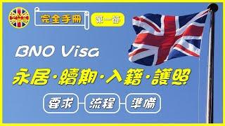 【BNO去英國】完全手冊第一節 BNO Visa 永居．續期．入籍．護照 ︳要求-流程-準備