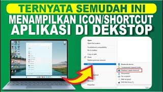 Cara Menampilkan Aplikasi Dilayar Laptop  Menampilkan Icon Aplikasi Di Layar LaptopPC