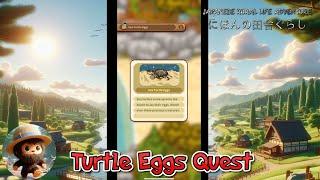 Japanese Rural Life Adventure - How to do the Turtle Eggs Quest