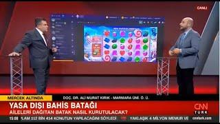 CNN Türk  Doç. Dr. Ali Murat Kırık  Yasadışı bahis ve Sweet Bonanza gibi oyunlar mağdur ediyor
