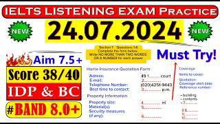 IELTS Listening Practice Test 2024 with Answers  24.07.2024  Real Exam