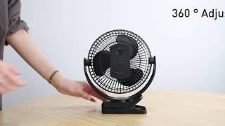 Opolar Clip Fan 10000mAH 8 inch- Best Clip Fan