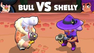 BULL VS SHELLY  1 vs 1  Brawl Stars
