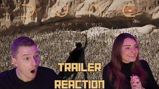 DUNE Part 2 TRAILER REACTION   This Film Looks EPIC  HYPED 