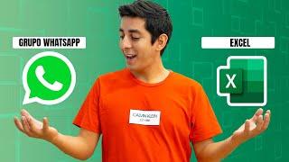  Como crear un GRUPO de WHATSAPP con lista de EXCEL