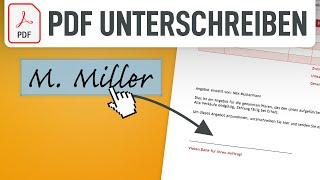  PDF einfach digital unterschreiben ohne drucken