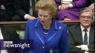 The day Margaret Thatcher resigned - Newsnight archives 1990