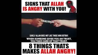 signs that allah is angry with you Allah Prophet Muhammad #allah #ai #wazifa #islamicquotes