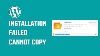 WordPress plugin error Installation failed cannot copy file  2023  #WordPress 15