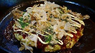 Okonomiyaki with Squid Recipe - Japanese Cooking 101