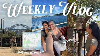 Weekly vlog  Taronga Zoo Pack with me ️ and half marathon prep