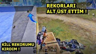 REKORLARI ALT ÜST ETTİM  KİLL REKORUMU KIRDIM  ONE MAN SQUAD PUBG MOBİLE