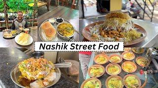 Nashik street food  Misal Pav Kadhi Samosa Sabudana Vada and more