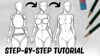 How to draw female Bodies  Woman Tutorial  DrawlikeaSir