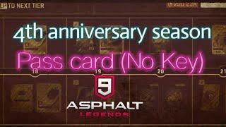 New 4th anniversary season  Pass Card - Asphalt 9 Legends