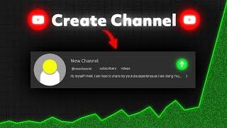 How to Create New YouTube Channel in 2024 Full Process