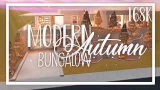 Modern Autumn Bungalow 168k Bloxburg Speedbuild