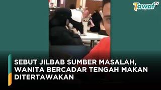 Video Viral Wanita Bercadar Tengah Makan Ditertawakan