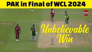 Unbelievable win  Pakistan in final after crushing West Indies in semi-final of WCL 2024