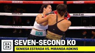 WOW Seniesa Estrada KOs Miranda Adkins In SEVEN Seconds