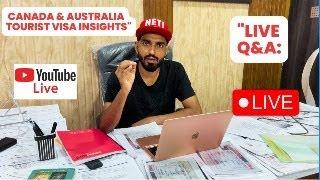 Live Discussion Canada vs. Australia Tourist Visa Requirements   Live Q&A