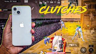 iPhone 13 - SOLO VS SQUAD Clutches with VOICEOVER BGMI Gameplay on iPhone 13 BGMI GAMEPLAY Test 2024