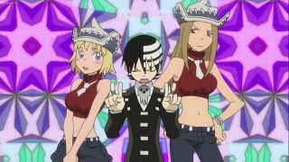 Soul eater symmetry death the kid touches patty and liz boobs