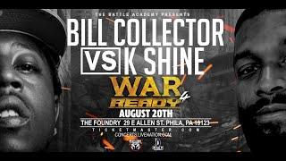 K SHINE VS BILL COLLECTOR FULL BATTLE - WAR READY 4