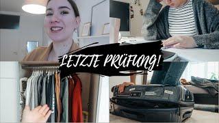 ALLTAGSVLOG #7  Letzte Prüfung Freunde Koffer packen  Lorena