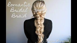 Romantic Bridal Fishtail Braid Hairstyle