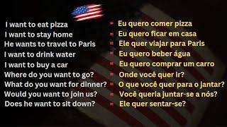 VERBO QUERER  TO WANT PARA APRENDER INGLÊS  #5 CURSO DE INGLÊS  APRENDA INGLÊS