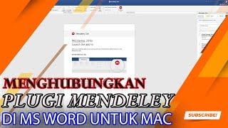 Cara Mudah Menghubungkan Mendeley Versi Terbaru Ke Word Di Macbook