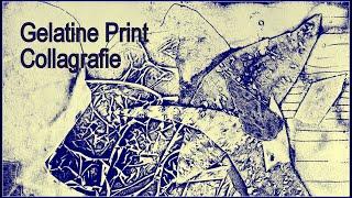 Gelatine Print Druck Collagrafie Collagraph PrintingAcryl simple einfach monotypie monotype