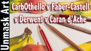 Pastel Pencil Review & Demo  Carbothello v Faber-Castell v Derwent v Caran dAche