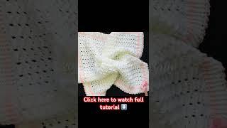 Beautiful crochet baby blanket pattern beginner friendly  Manta de bebe con gancho #shorts #crochet