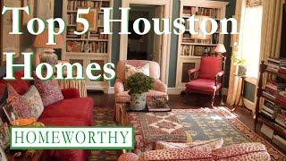 Top 5 Houston Homes  Traditional Design Flourishing Gardens and Art-Filled Spaces