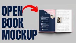 How to create a Open Book with pages mockup in 3 Simple Steps