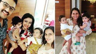 Actor Amit Bhargav and Nisha Ganesh Happy Moments at Family function with Kids