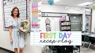 FIRST DAY OF SCHOOL  recap vlog third grade teacher