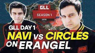GLL Day 1 - NAVI vs circles on Erangel